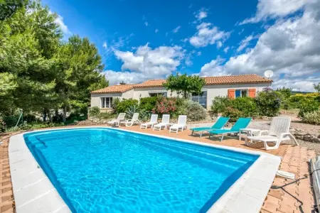 Location Villa à Soleil d'Oc (Pouzols Minervois) 8 personnes